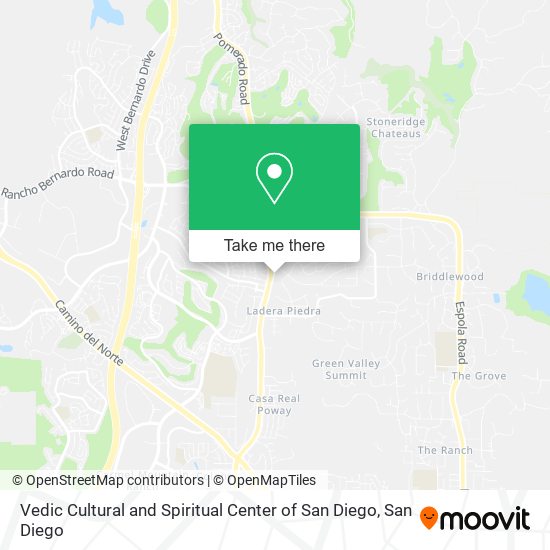 Vedic Cultural and Spiritual Center of San Diego map