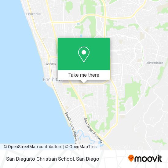 San Dieguito Christian School map