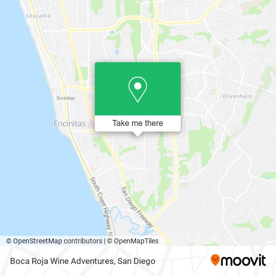 Mapa de Boca Roja Wine Adventures