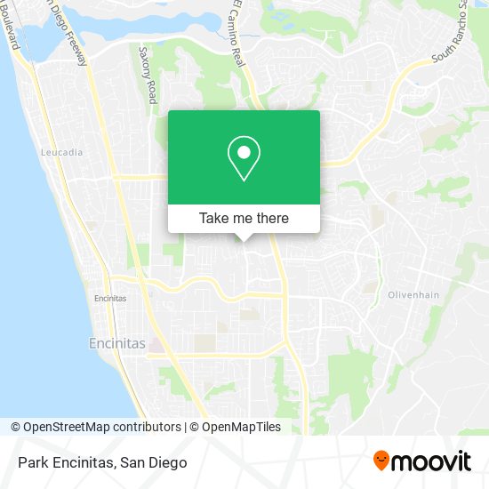 Park Encinitas map