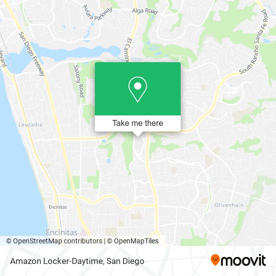Mapa de Amazon Locker-Daytime