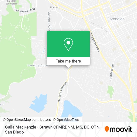 Mapa de Gaila MacKenzie - Strawn,CFMP,DNM, MS, DC, CTN