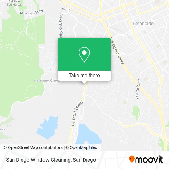 Mapa de San Diego Window Cleaning