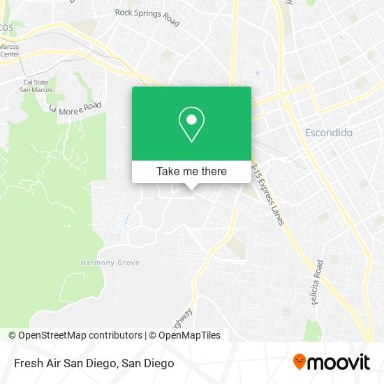 Mapa de Fresh Air San Diego