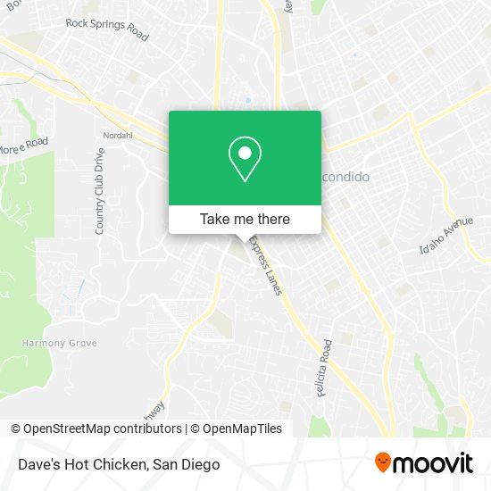 Dave's Hot Chicken map