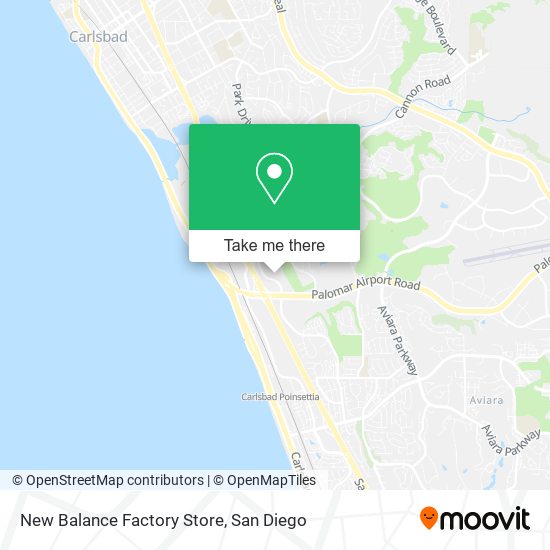Mapa de New Balance Factory Store