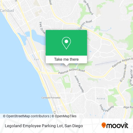 Legoland Employee Parking Lot map