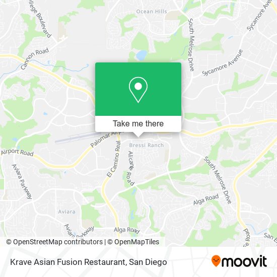 Krave Asian Fusion Restaurant map