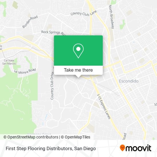 First Step Flooring Distributors map