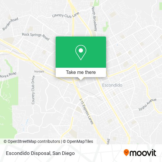 Escondido Disposal map
