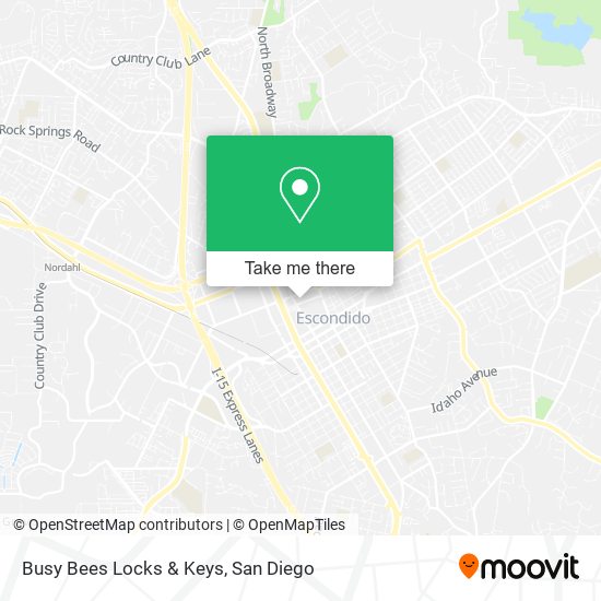 Mapa de Busy Bees Locks & Keys