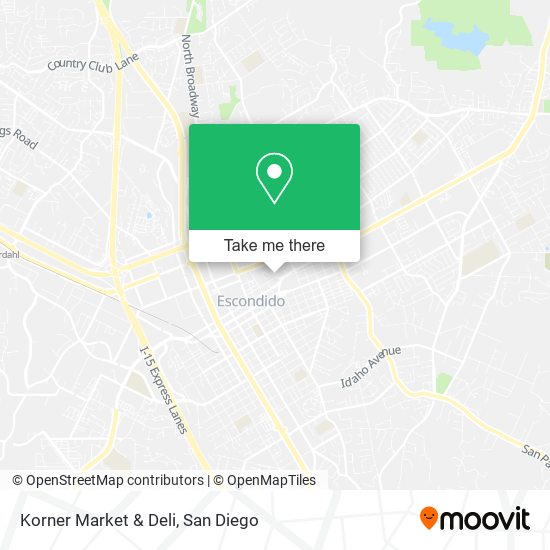 Korner Market & Deli map