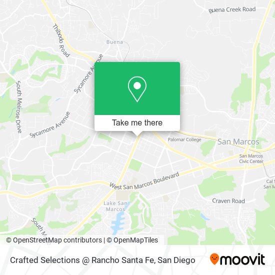 Crafted Selections @ Rancho Santa Fe map