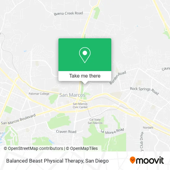 Balanced Beast Physical Therapy map