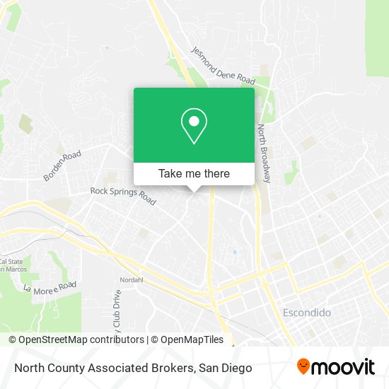 Mapa de North County Associated Brokers