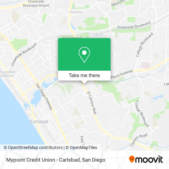 Mypoint Credit Union - Carlsbad map