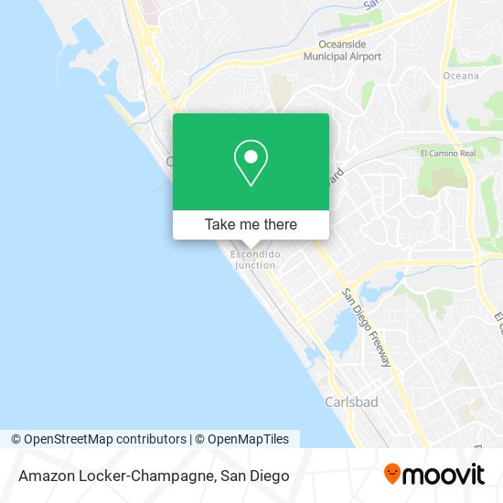 Amazon Locker-Champagne map