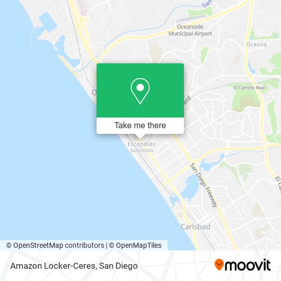 Amazon Locker-Ceres map