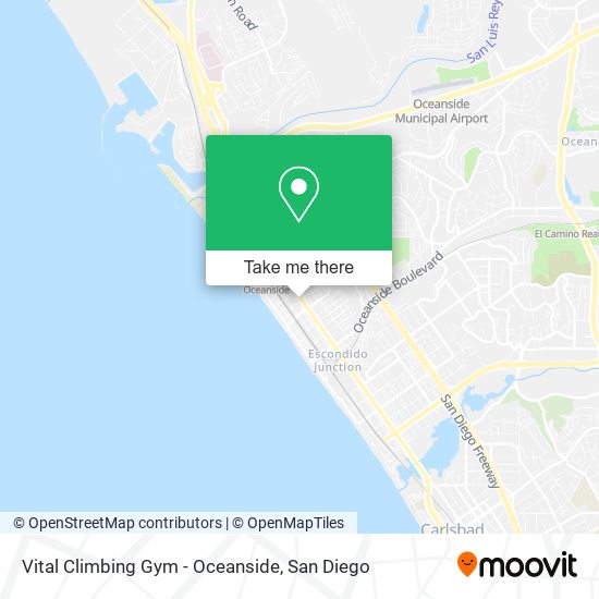 Mapa de Vital Climbing Gym - Oceanside