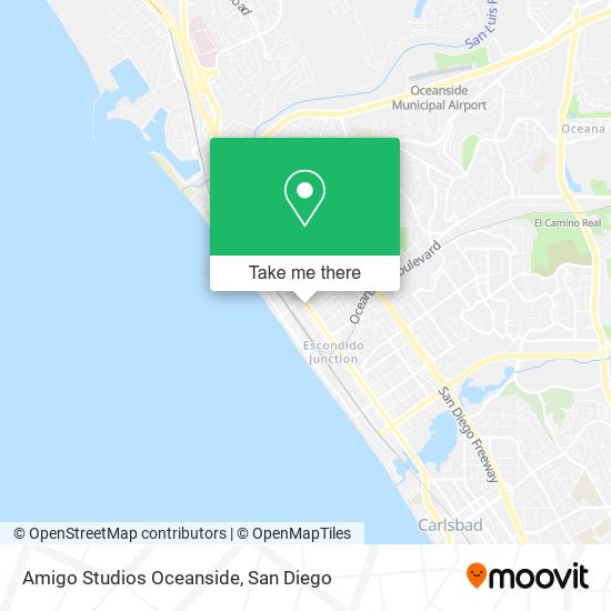 Mapa de Amigo Studios Oceanside