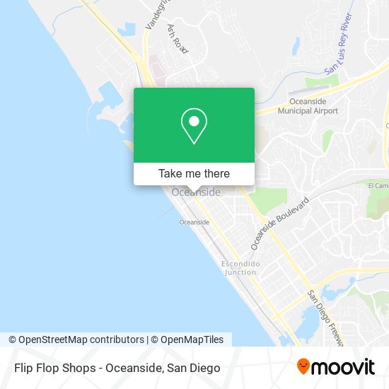 Flip Flop Shops - Oceanside map