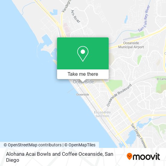 Alohana Acai Bowls and Coffee Oceanside map