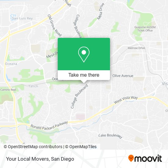 Mapa de Your Local Movers