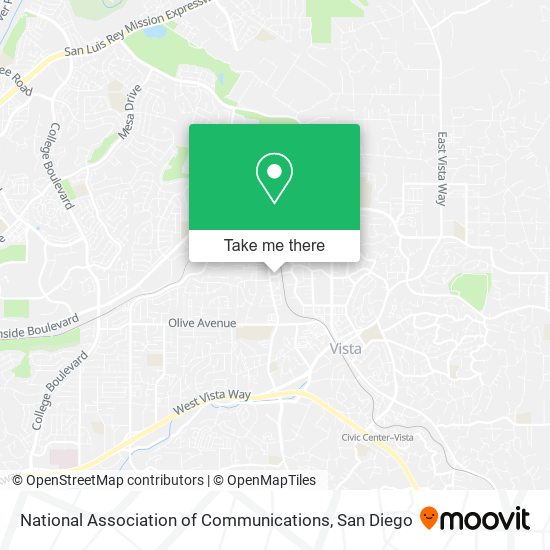 Mapa de National Association of Communications