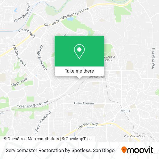 Servicemaster Restoration by Spotless map