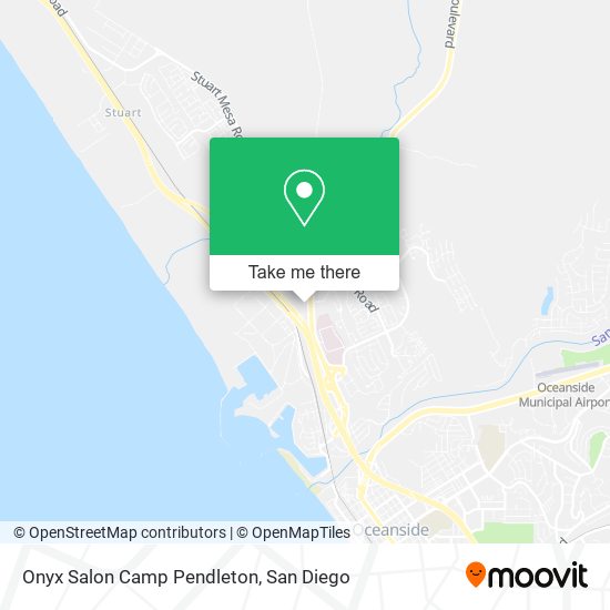 Mapa de Onyx Salon Camp Pendleton
