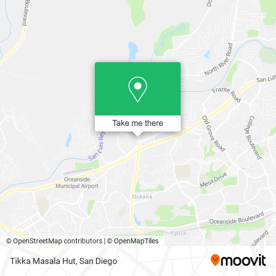 Mapa de Tikka Masala Hut