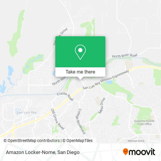 Mapa de Amazon Locker-Nome