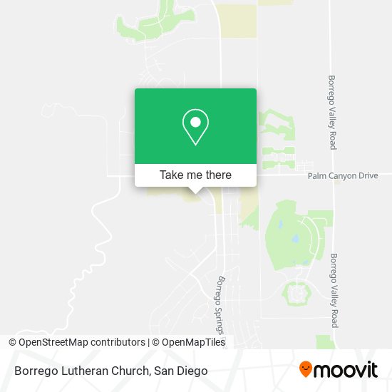 Mapa de Borrego Lutheran Church