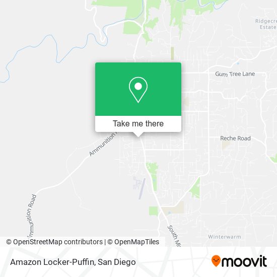 Amazon Locker-Puffin map