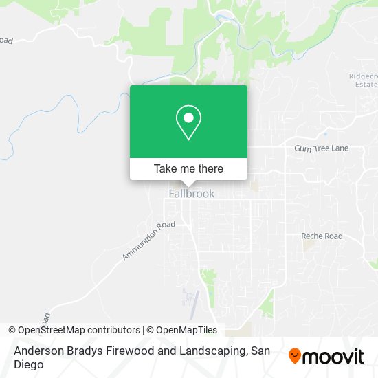 Mapa de Anderson Bradys Firewood and Landscaping