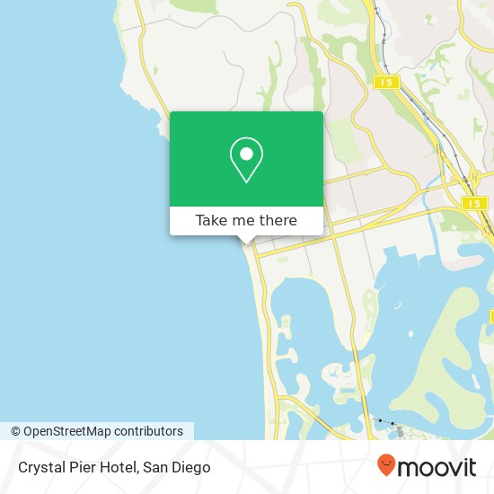 Crystal Pier Hotel map