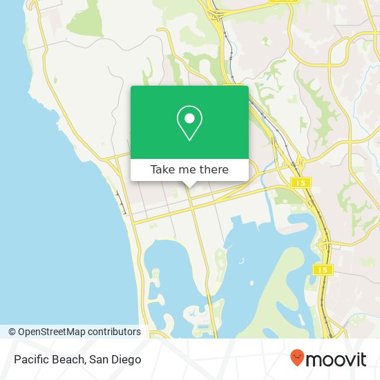 Pacific Beach map