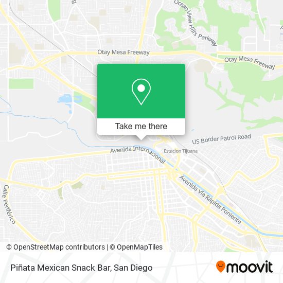 Piñata Mexican Snack Bar map