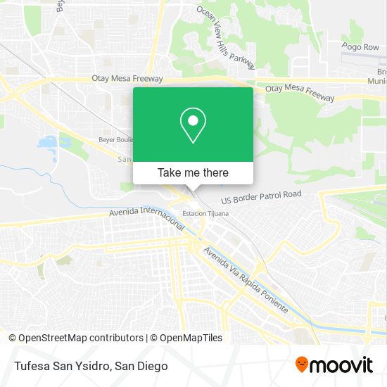 Mapa de Tufesa San Ysidro