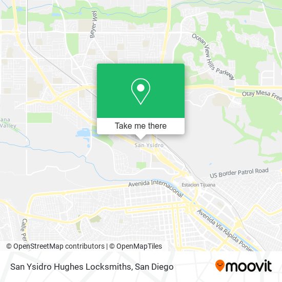 Mapa de San Ysidro Hughes Locksmiths