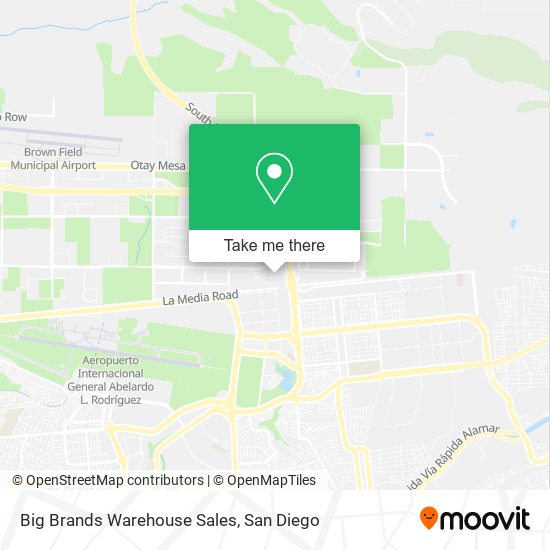 Mapa de Big Brands Warehouse Sales