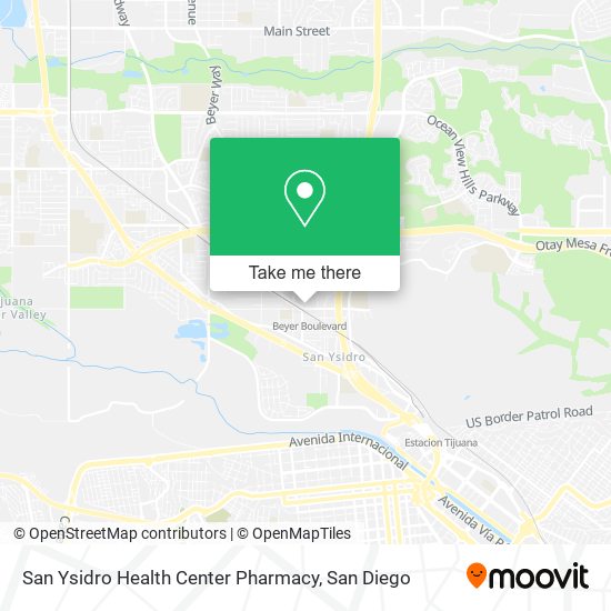 San Ysidro Health Center Pharmacy map