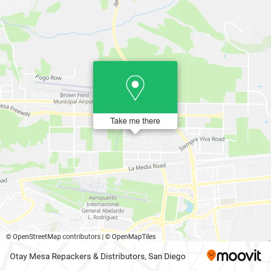 Mapa de Otay Mesa Repackers & Distributors