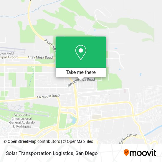 Mapa de Solar Transportation Logistics