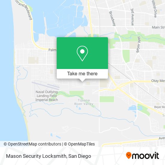 Mason Security Locksmith map