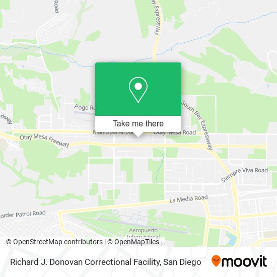 Richard J. Donovan Correctional Facility map