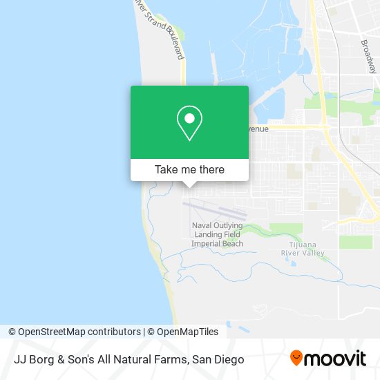 JJ Borg & Son's All Natural Farms map