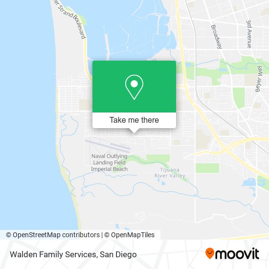 Walden Family Services map