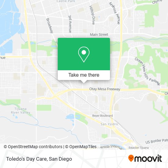 Toledo's Day Care map