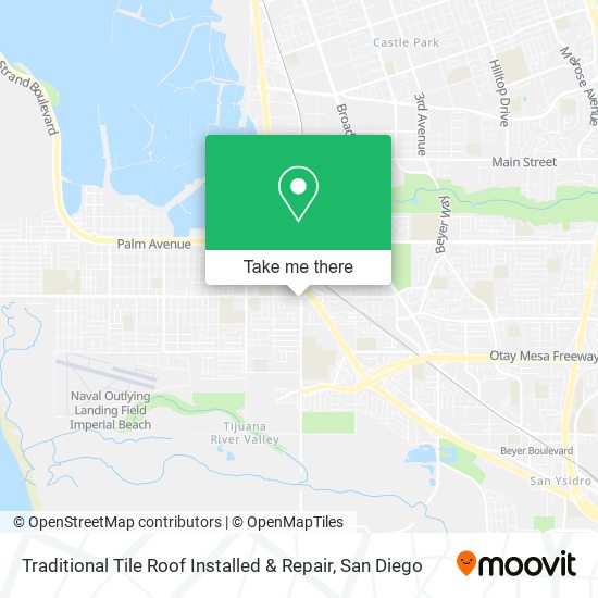 Traditional Tile Roof Installed & Repair map